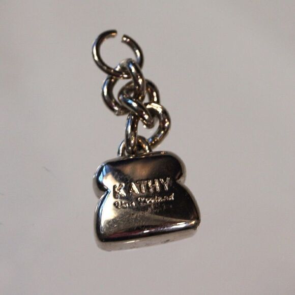 3 Kathy Van Zeeland Purse Charms Bag Accessories Silver Tone Metal - Picture 2 of 5